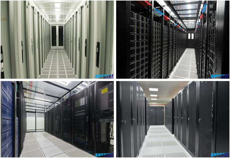 全鋼防靜電通風地板-(HPL面)安裝效果